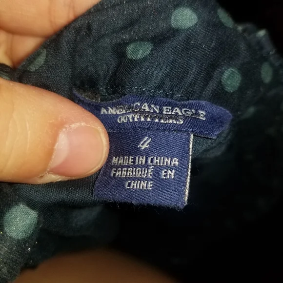 2/$10 polka dot american eagle top - Picture 3 of 4